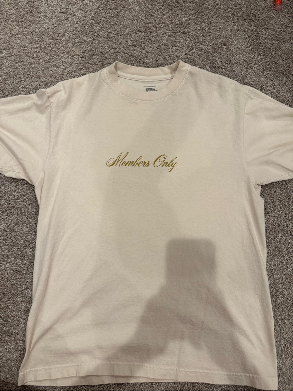 Drake Members Only tour merch Cream Graphic Tee - Members Only